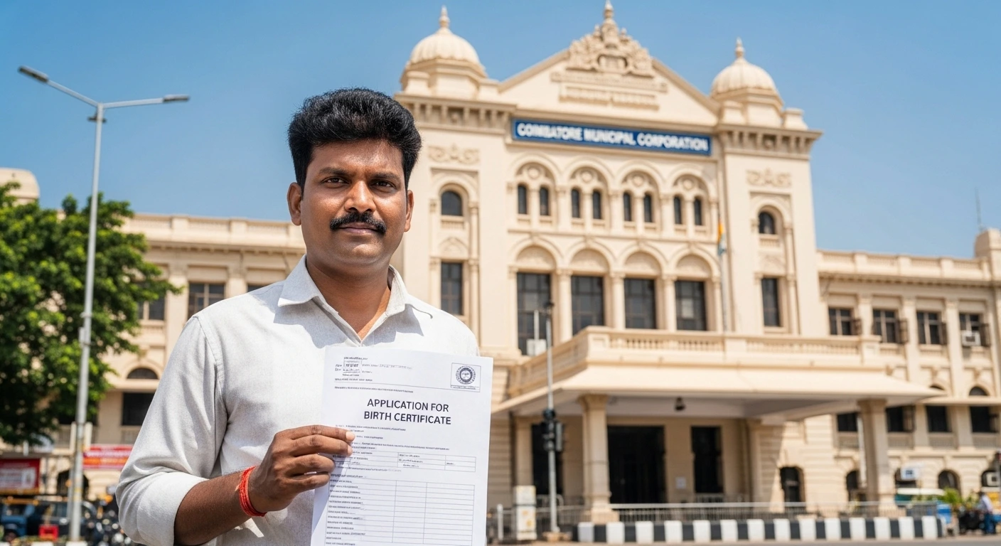 Non-availability of birth certificate in Coimbatore