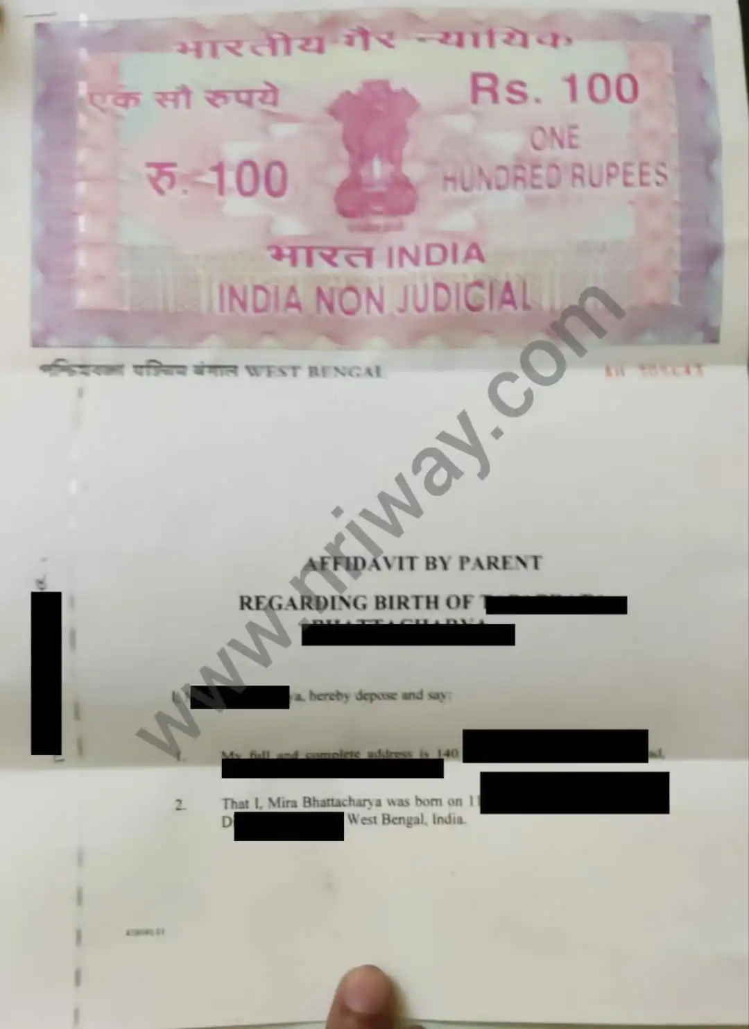 Single Status Certificate from India