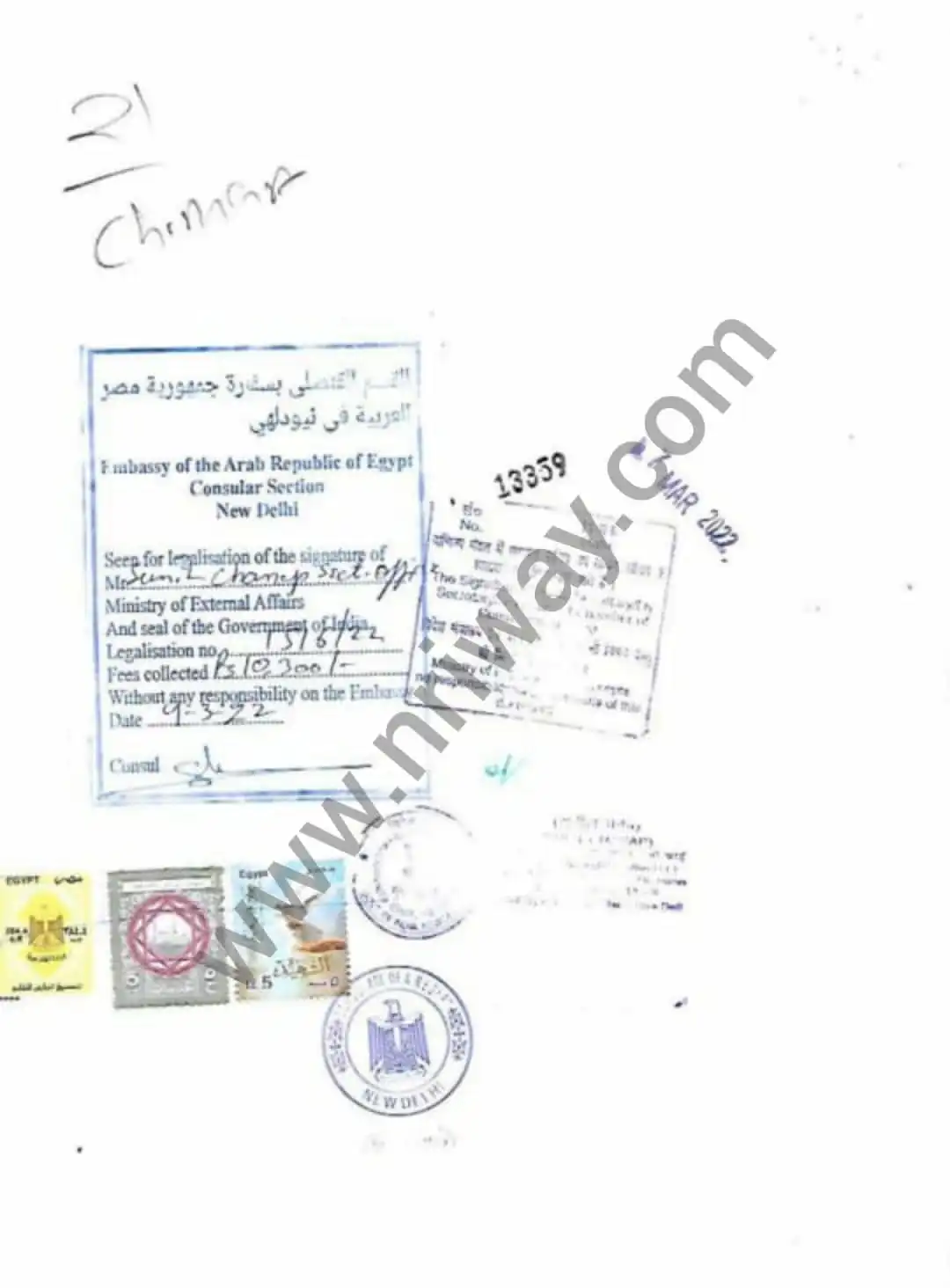 Embassy Attestation from India for Qatar