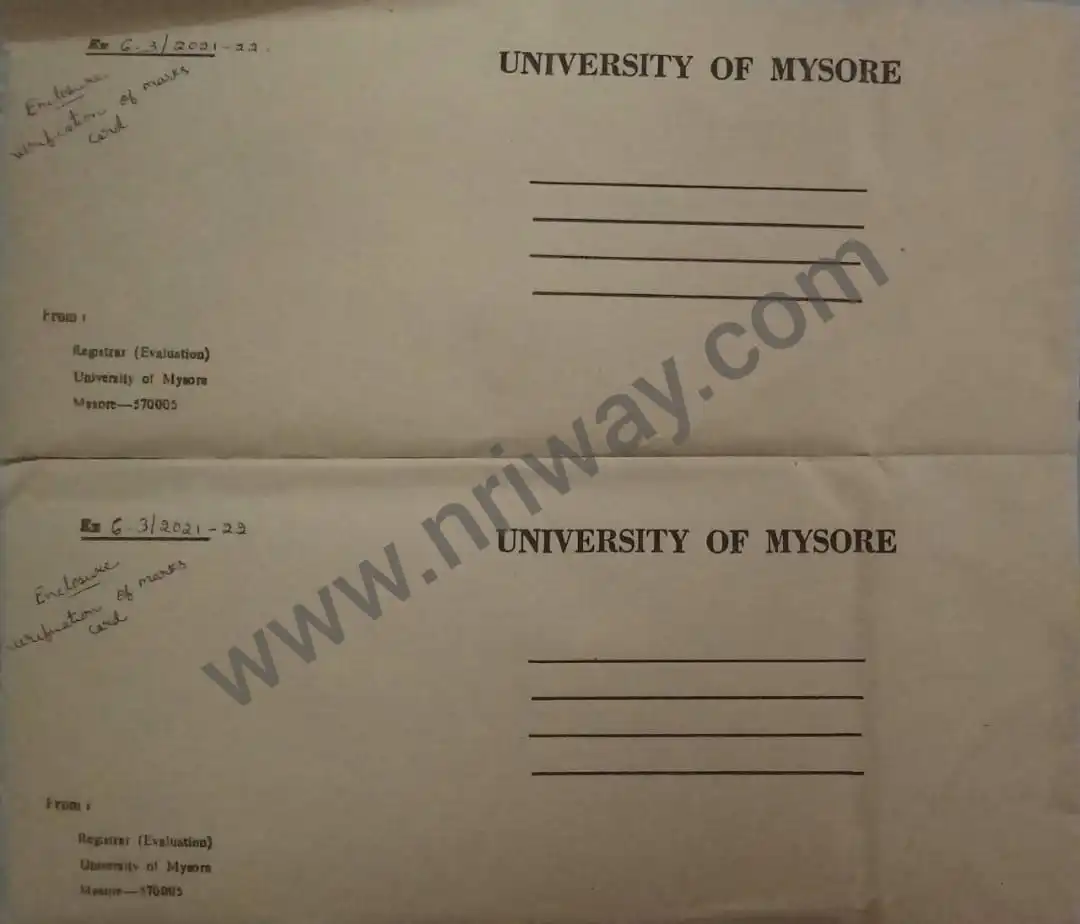 University Transcripts from India