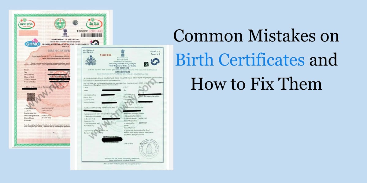 Common Mistakes on Birth Certificates and How to Fix Them